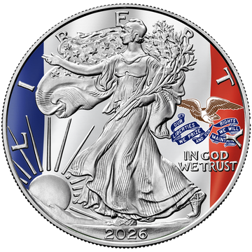 2026 State Flags Silver Eagle - Iowa Limited Edition