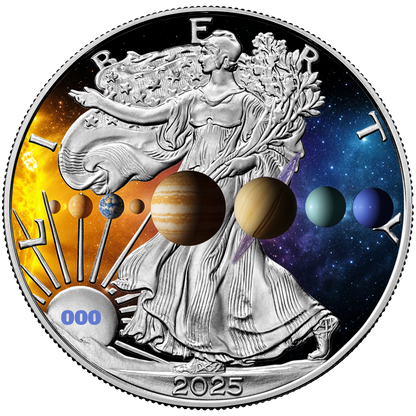 2025 Journey’s End Silver Eagle - Solar System Completer Edition - CoinsTV