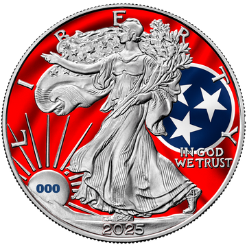 2025 State Flags Silver Eagle - Tennessee Limited Edition