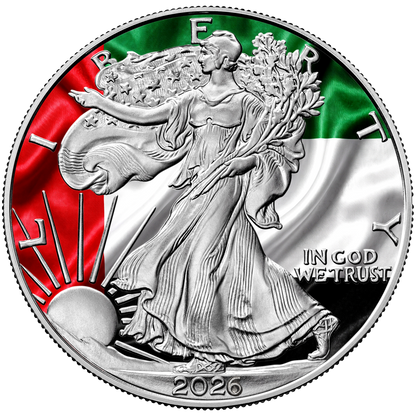 2026 Flags of the World Silver Eagle - UAE - First Edition