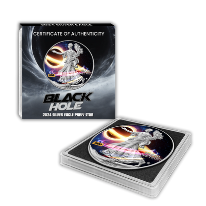 2024 Silver Eagle - Black Hole Star Privy Edition - CoinsTV