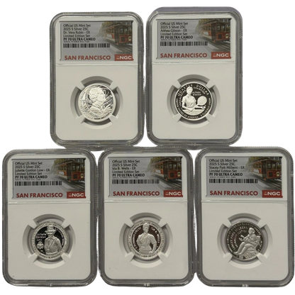 2025-S American Women Silver Quarter Limited Edition Set - NGC PF70UCAM ER Grab Bag