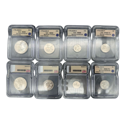 2026 America 250th Semiquincentennial 8-Piece Set ICG MS66 Initial Release