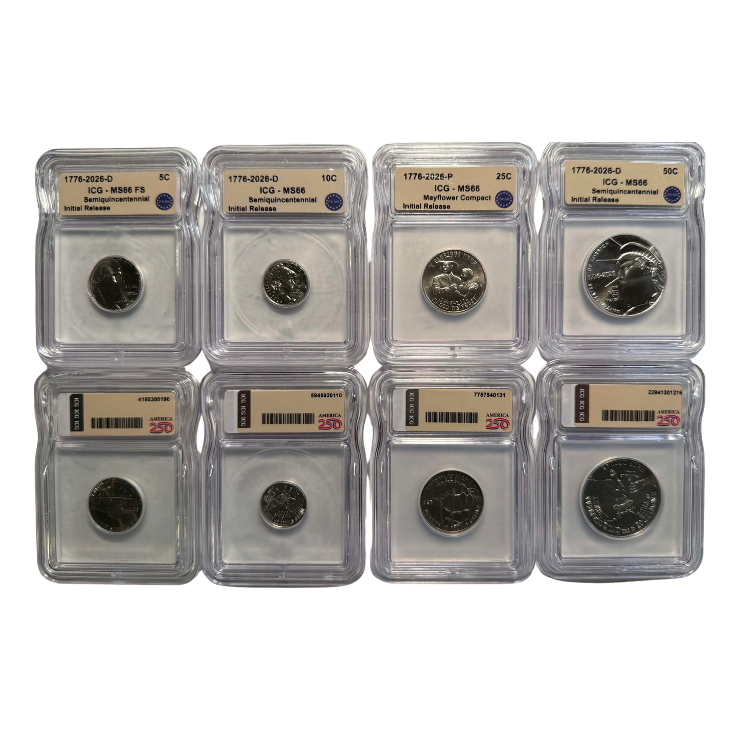 2026 America 250th Semiquincentennial 8-Piece Set ICG MS66 Initial Release