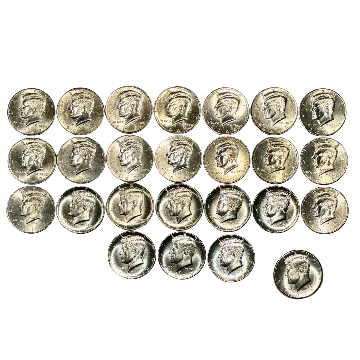 Kennedy Half Dollar P&D - Uncirculated Collection (2000-2025) - CoinsTV