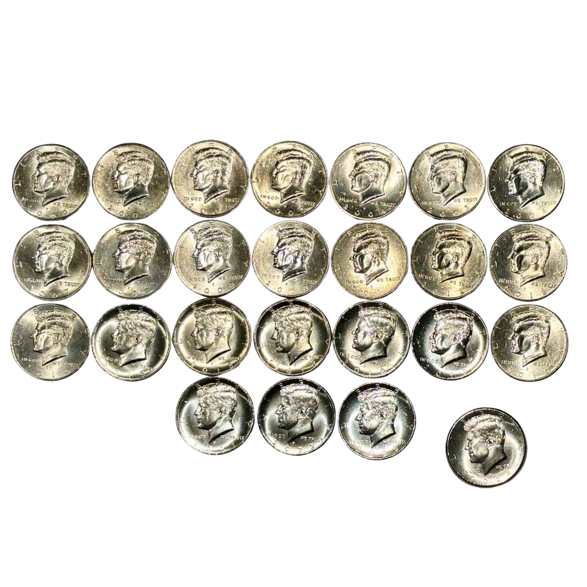 Kennedy Half Dollar P&D - Uncirculated Collection (2000-2025) - CoinsTV