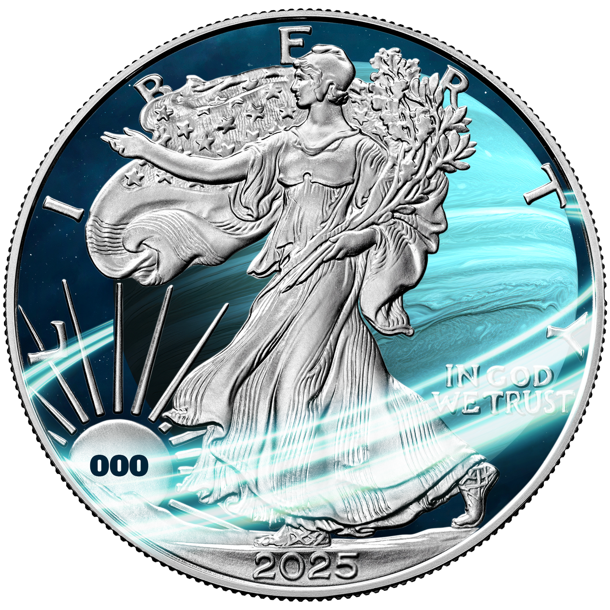 2025 Uranus Silver Eagle - Planets of the Solar System Series - CoinsTV