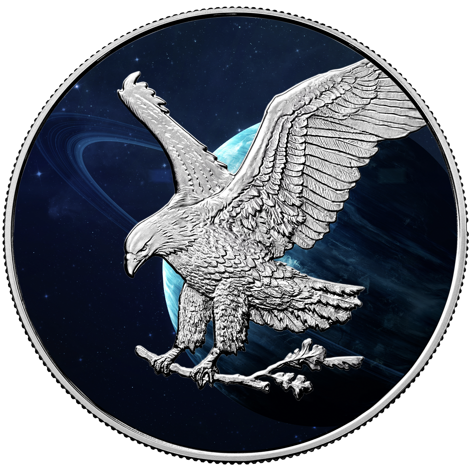 2025 Uranus Silver Eagle - Planets of the Solar System Series - CoinsTV