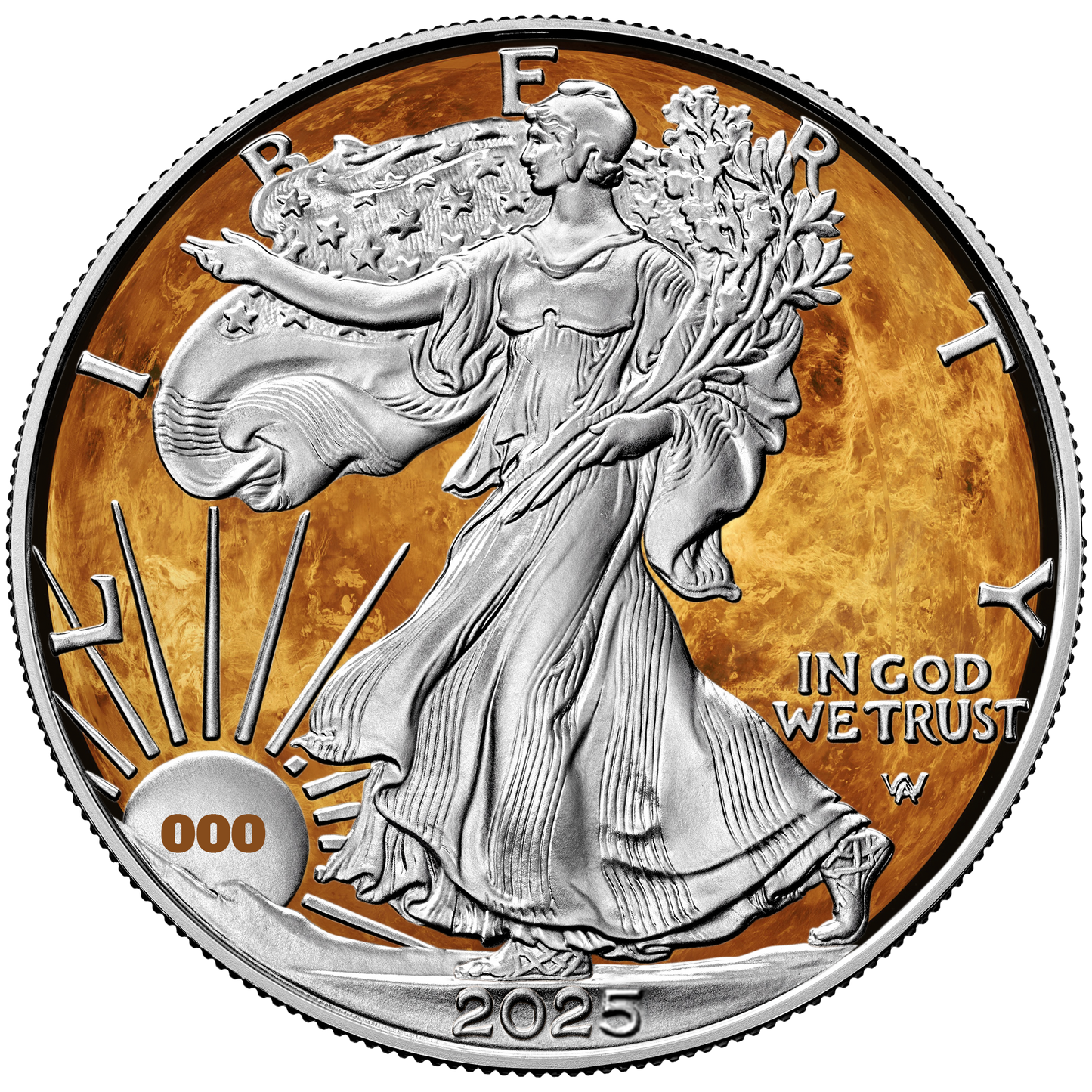 2025 Venus Silver Eagle - Planets of the Solar System Series