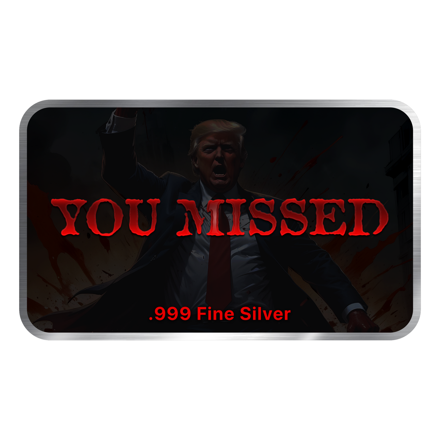 Donald Trump The Fighter 1 oz Silver Bar - CoinsTV