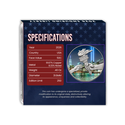2026 Semiquincentennial Enduring Liberty Half Dollar – 9/11 Edition