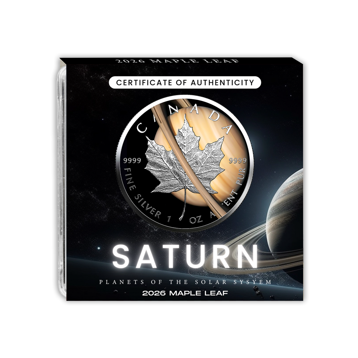 2026 Saturn Maple Leaf - Planets of the Solar System Series