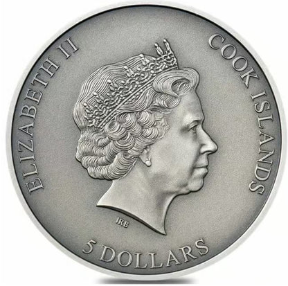 2021 Cook Islands La Cienega Meteorite 1 oz Silver Coin