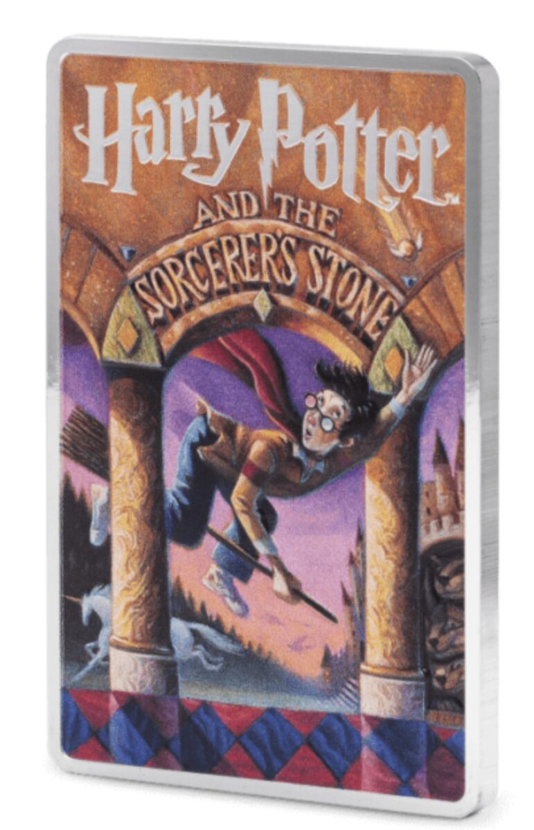 Harry Potter Book Covers: Harry Potter and The Sorcerers Stone 2 oz Silver