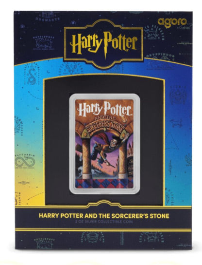 Harry Potter Book Covers: Harry Potter and The Sorcerers Stone 2 oz Silver