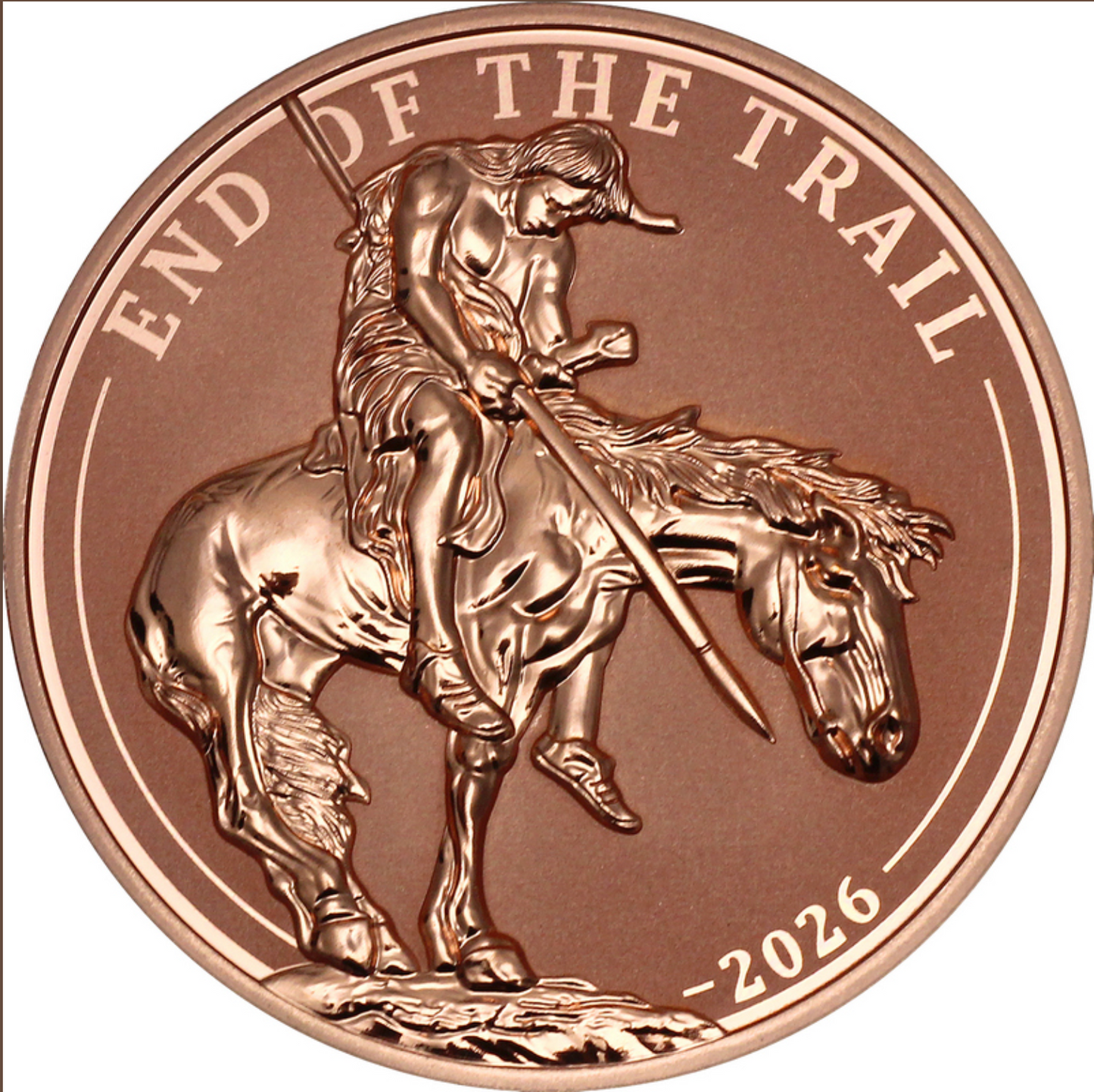 2026 Cameroon End of Trail by James Earle Fraser 5 oz Copper Coin