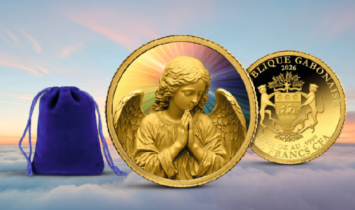 2026 Gabon Guardian Angel Holo 1/200 oz Gold Coin