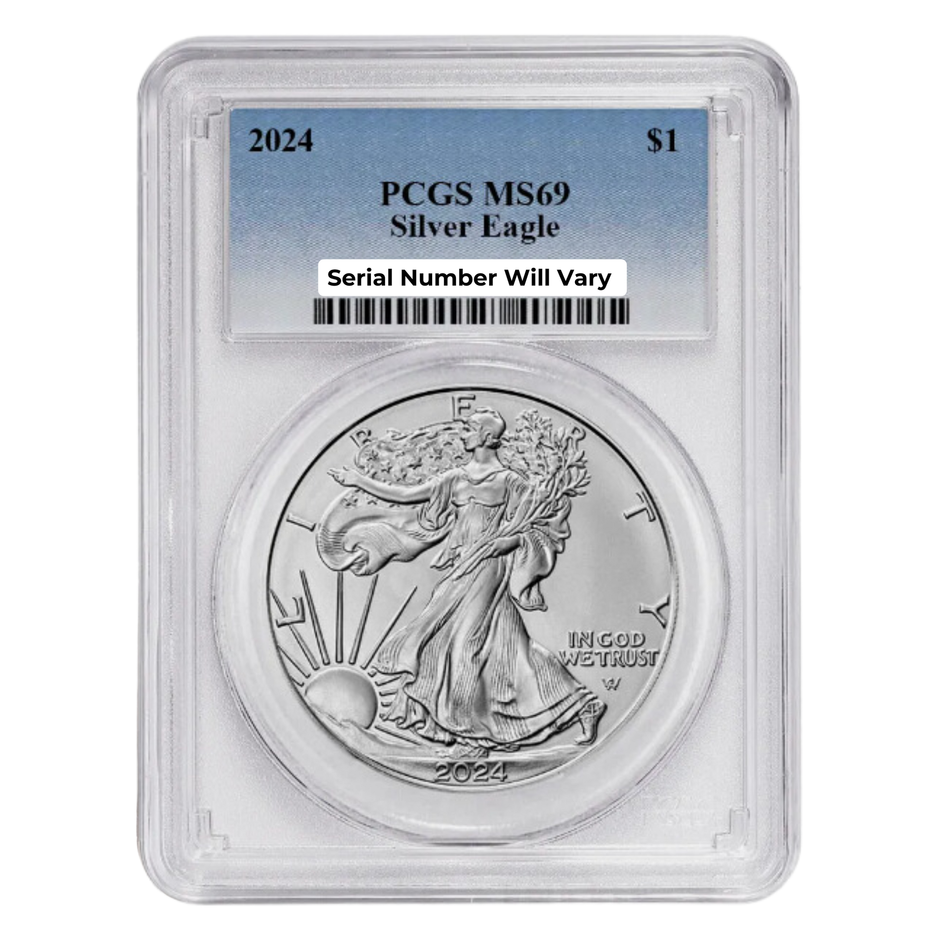2024 Silver Eagle - PCGS MS69 - CoinsTV