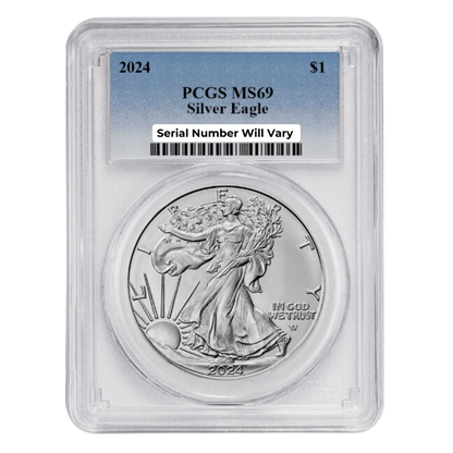 2024 Silver Eagle - PCGS MS69 - CoinsTV