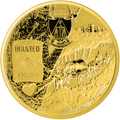 2024 Cameroon Robin of the Hood Sherwood Edition Gold Gilt 1 oz Silver Coin in Blister Pack - CoinsTV