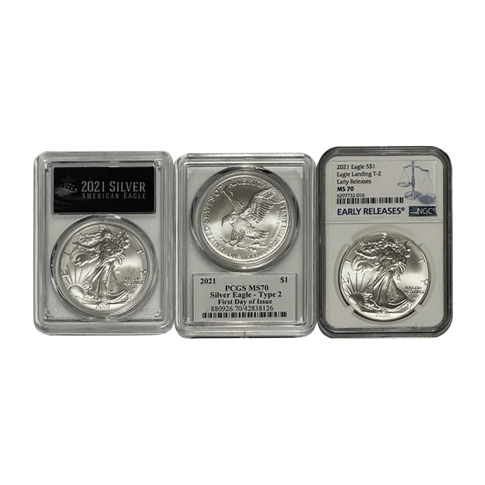 Silver Eagle Dollar Grab Bag MS70 - CoinsTV