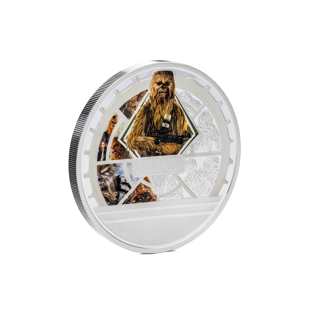 Star Wars - Chewbacca 3 oz Silver - CoinsTV