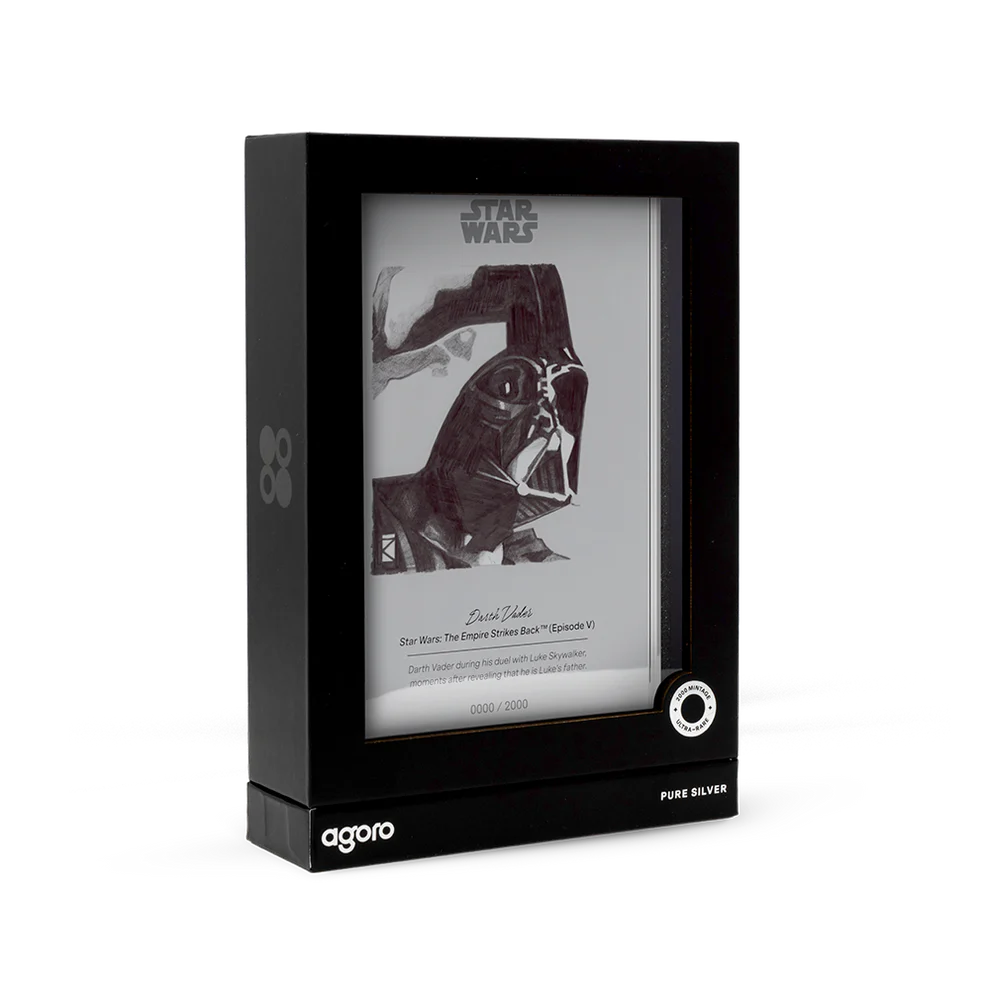 Sketch Art: Darth Vader 5gm Silver Foil Agoro - CoinsTV