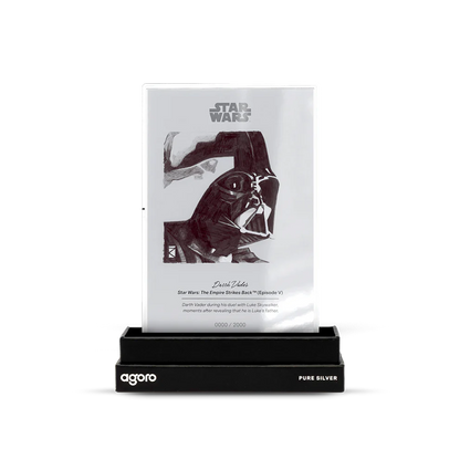 Sketch Art: Darth Vader 5gm Silver Foil Agoro - CoinsTV