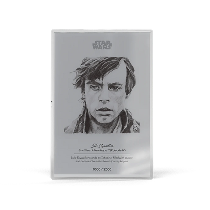Sketch Art: Luke Skywalker 5gm Silver Foil Agoro - CoinsTV