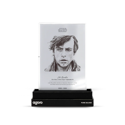 Sketch Art: Luke Skywalker 5gm Silver Foil Agoro - CoinsTV