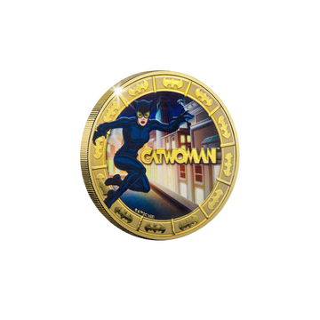 2025 Solomon Islands DC Catwoman Gold Plated 27.5g CN Coin in Card