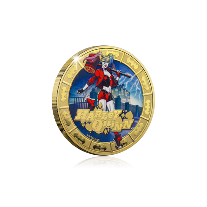 2025 Solomon Islands DC Harley Quinn Gold Plated 27.5g CN Coin in Card