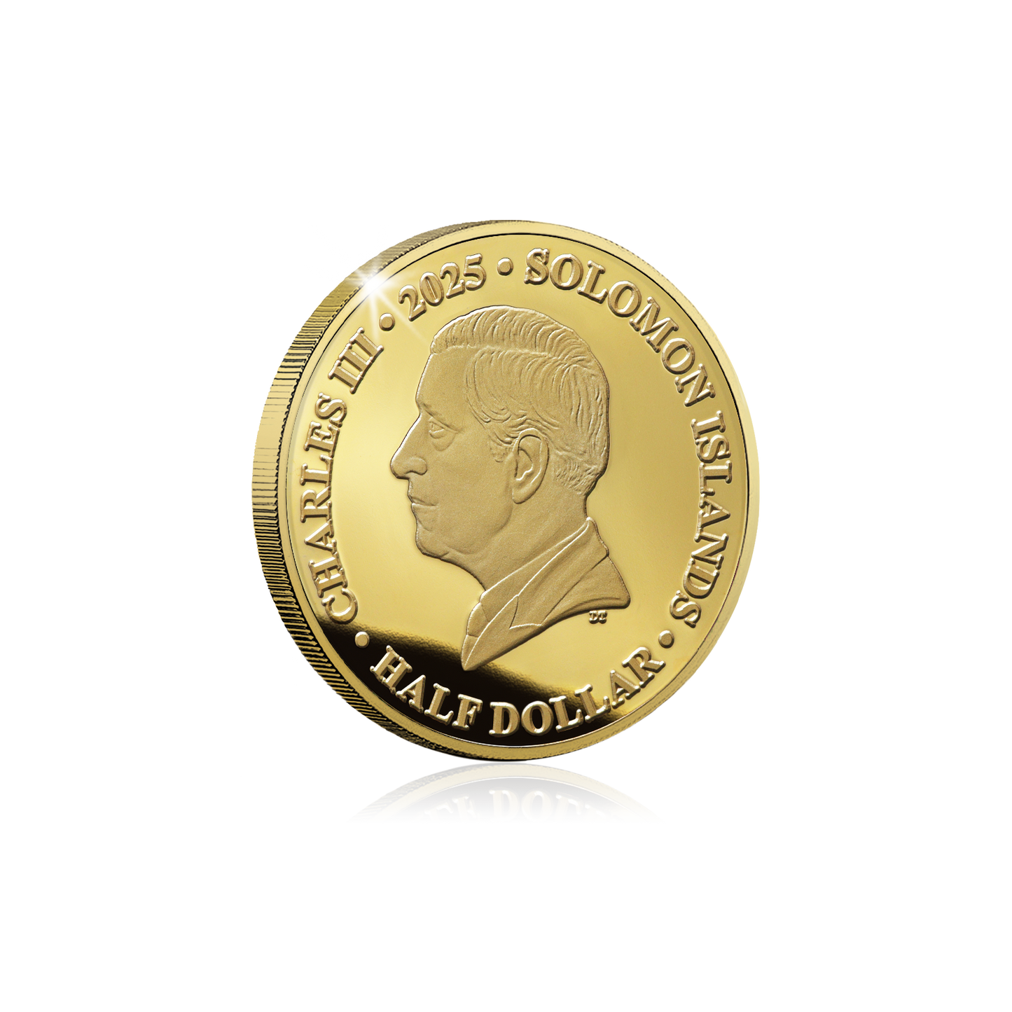 2025 Solomon Islands DC Two-Face Gold Plated 27.5g CN Coin in Card