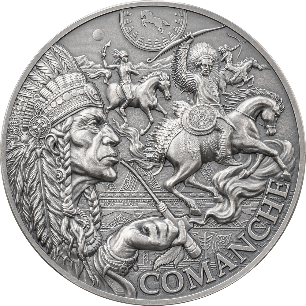 2024 Cameroon Tribal Spirit Comanche UHR 2 oz SIlver - CoinsTV