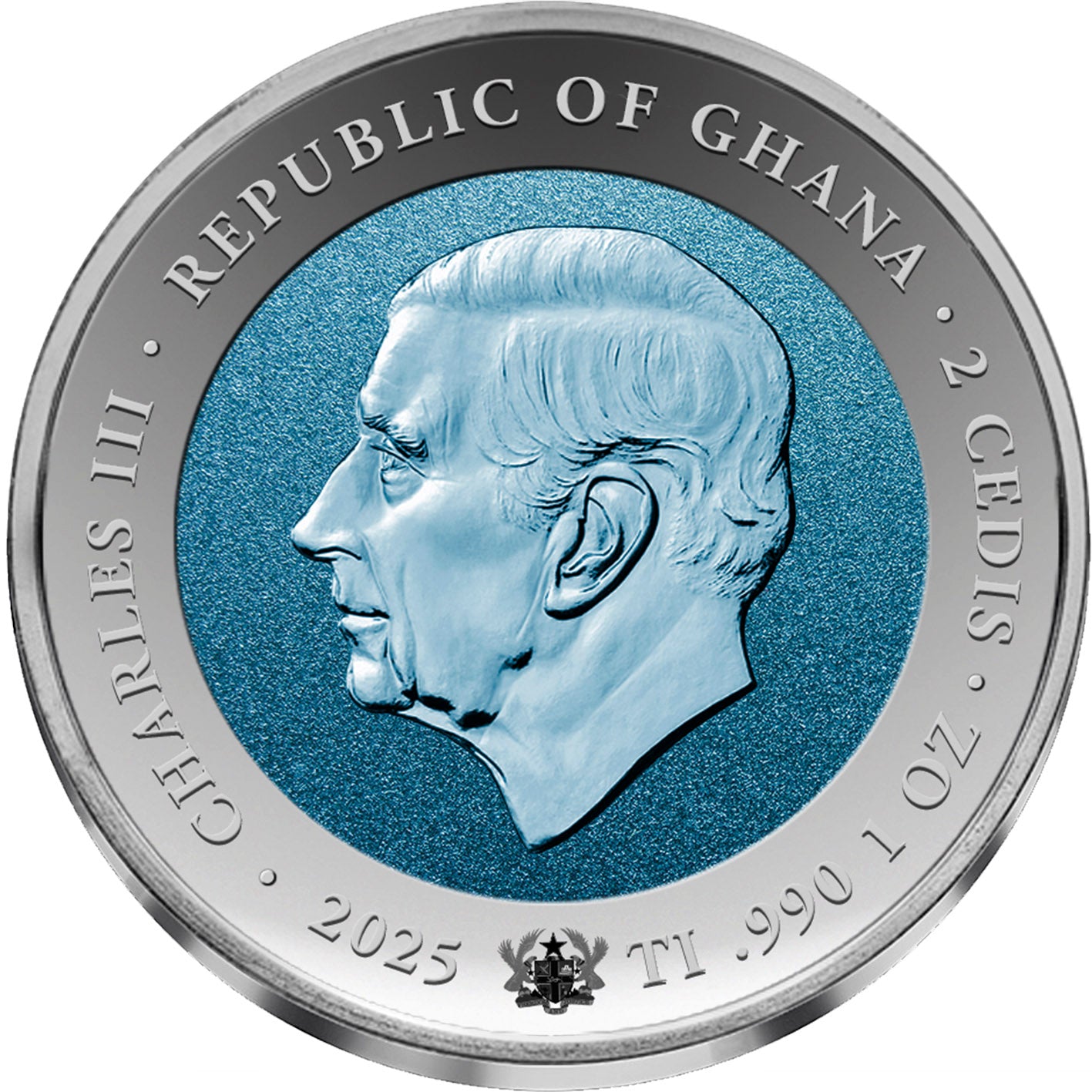 2025 Ghana First Human in Space 1 oz Titanium Coin