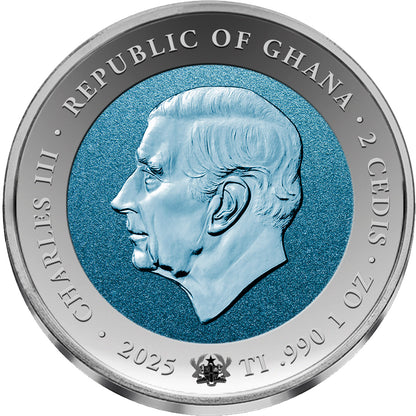 2025 Ghana First Human in Space 1 oz Titanium Coin