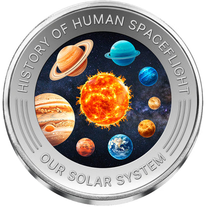 2025 Ghana Solar System 1 oz Titanium Coin