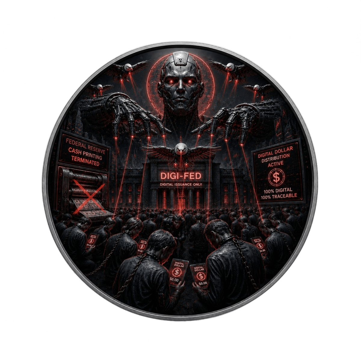 2026 U.S. Eagle Digital Tyranny Edition 1 oz Silver Coin