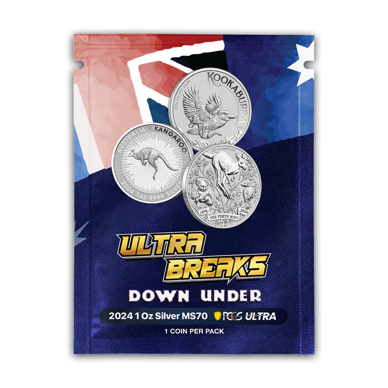 Ultrabreaks Down Under - 1 oz Silver MS70 Pack - CoinsTV