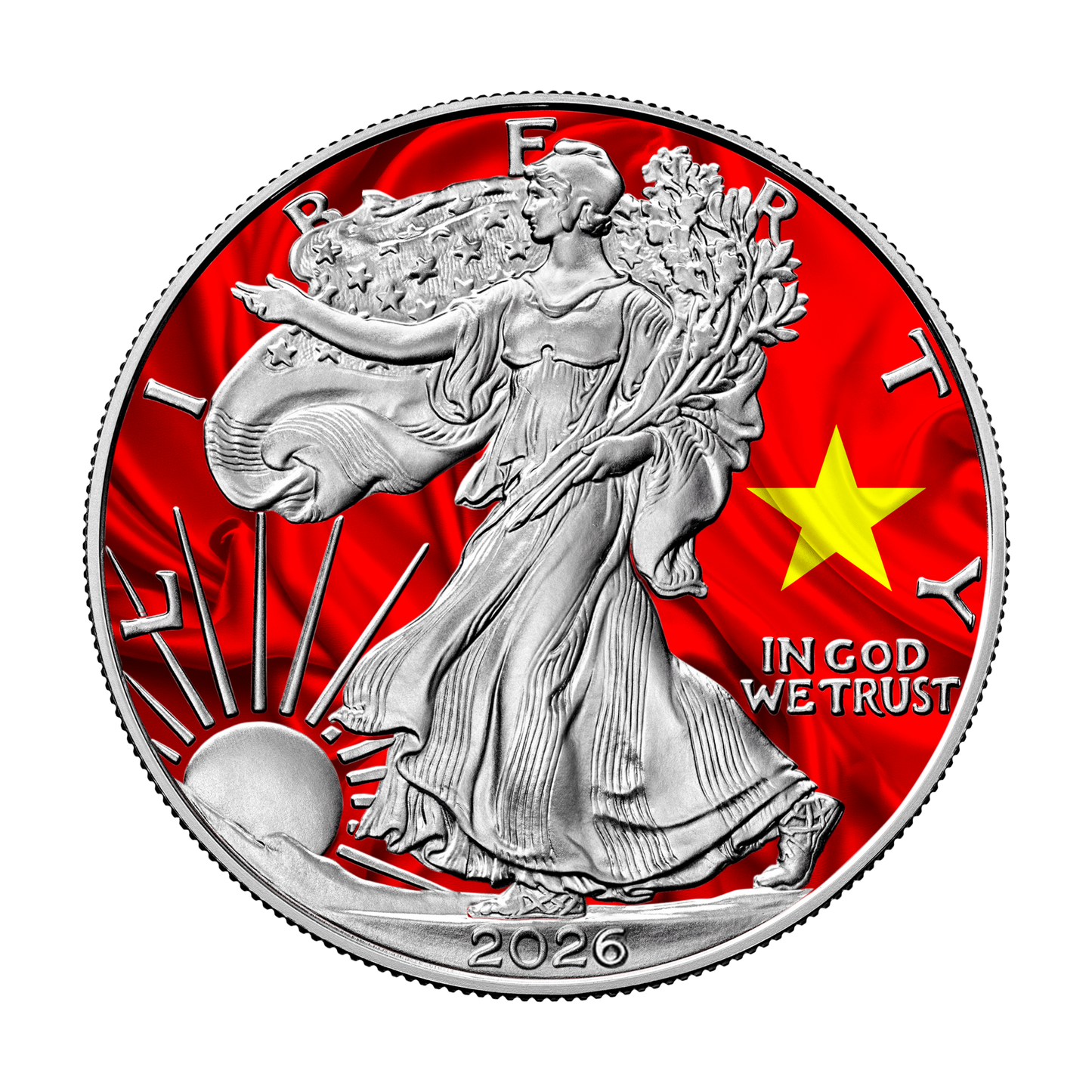 2026 Flags of the World Silver Eagle - Vietnam - First Edition