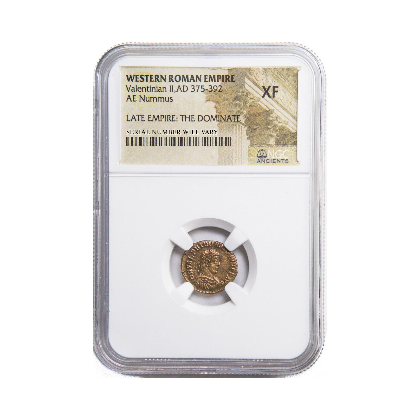 Ancient Roman Bronze Coin - Roman AE4 of Valentinian II AD 375-392 - NGC XF