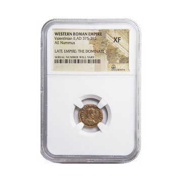 Ancient Roman Bronze Coin - Roman AE4 of Valentinian II AD 375-392 - NGC XF