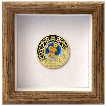 2025 Cameroon Flowers in Painting - Van Gogh Sunflowers 17.5g Silver Coin