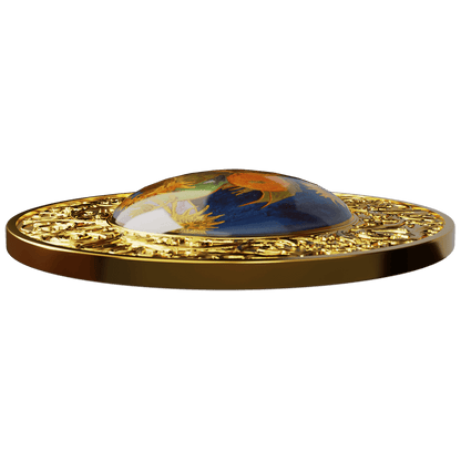 2025 Cameroon Flowers in Painting - Van Gogh Sunflowers 17.5g Silver Coin
