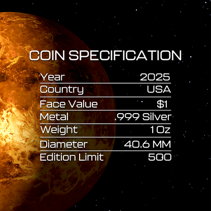 2025 Venus Silver Eagle - Planets of the Solar System Series