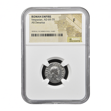 Roman Silver AR Denarius Vespasian AD 69-79 - NGC F