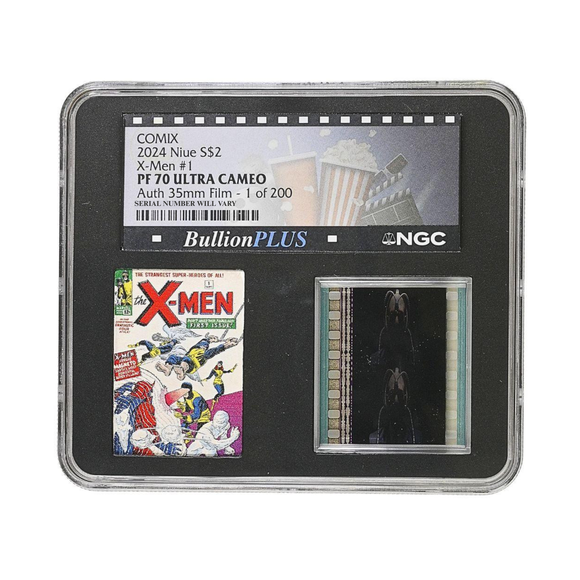 2024 Niue X-Men #1 Comix 1 oz Silver - NGC PF70UCAM with Authenticated 35mm Film - CoinsTV