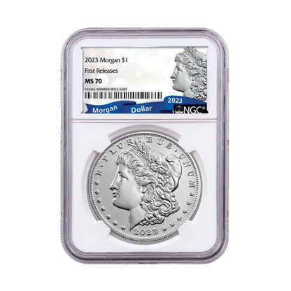 2023(P) Morgan Silver Dollar - NGC MS70 First Releases with Morgan Label