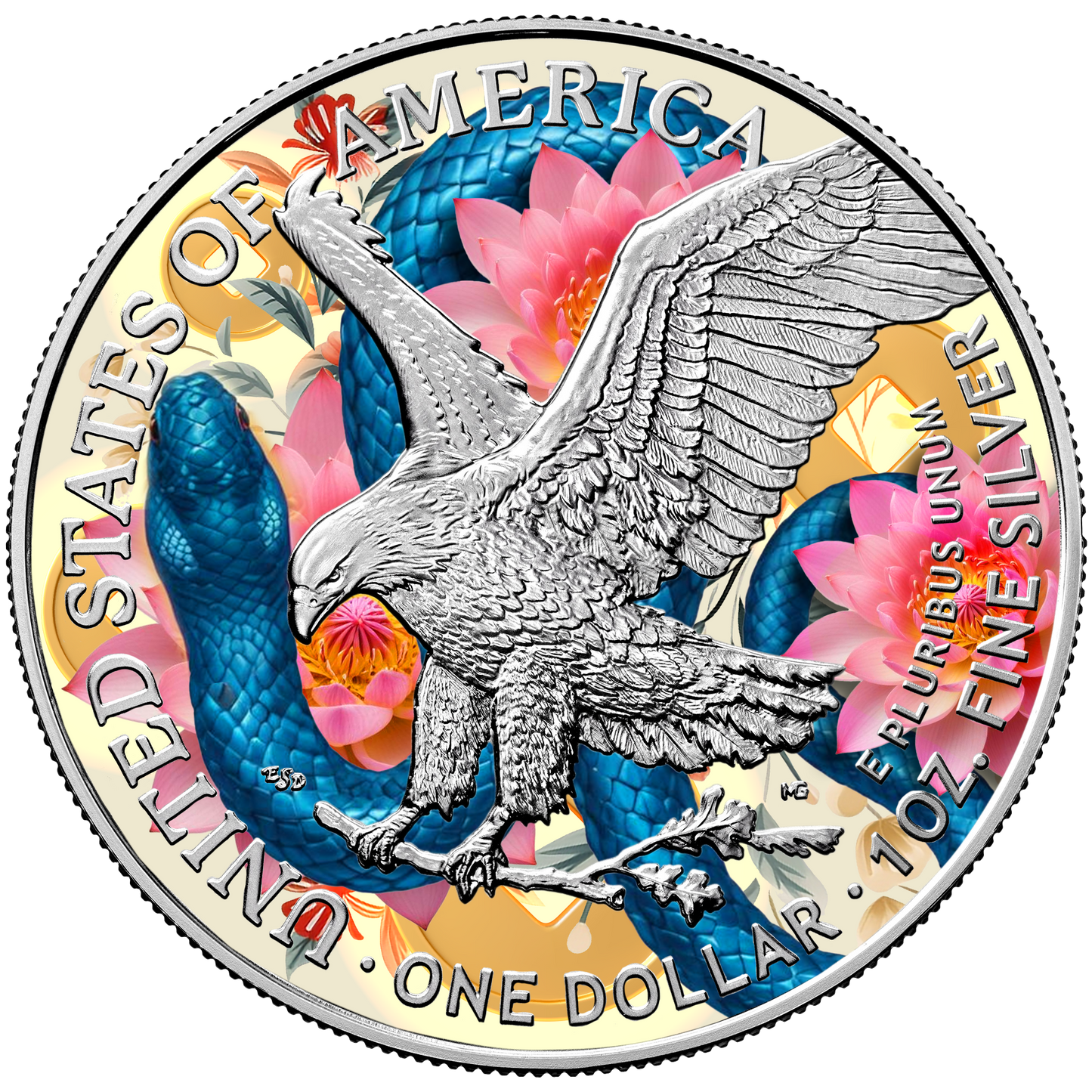2025 Chromatics Year of the Snake Silver Eagle - CoinsTV