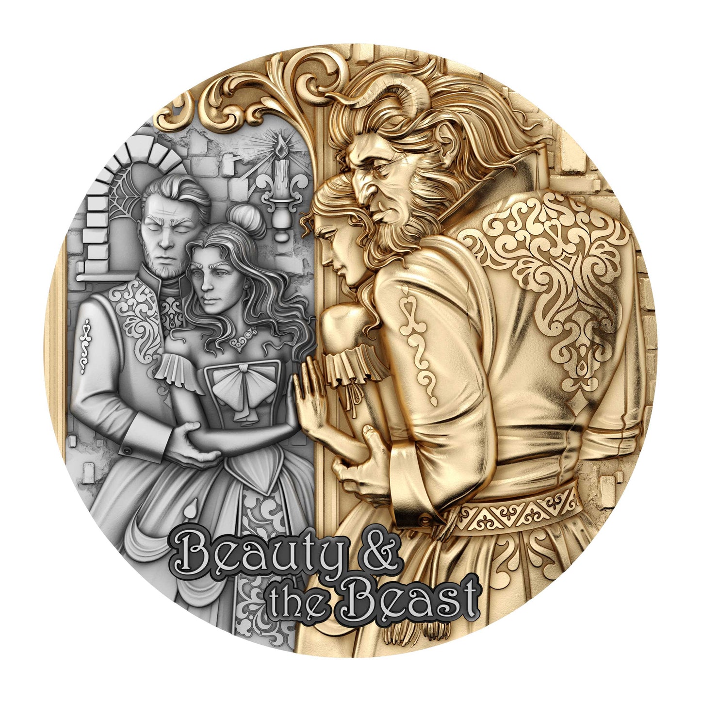 2024 Cameroon Beauty & the Beast 2 oz Silver Coin - CoinsTV